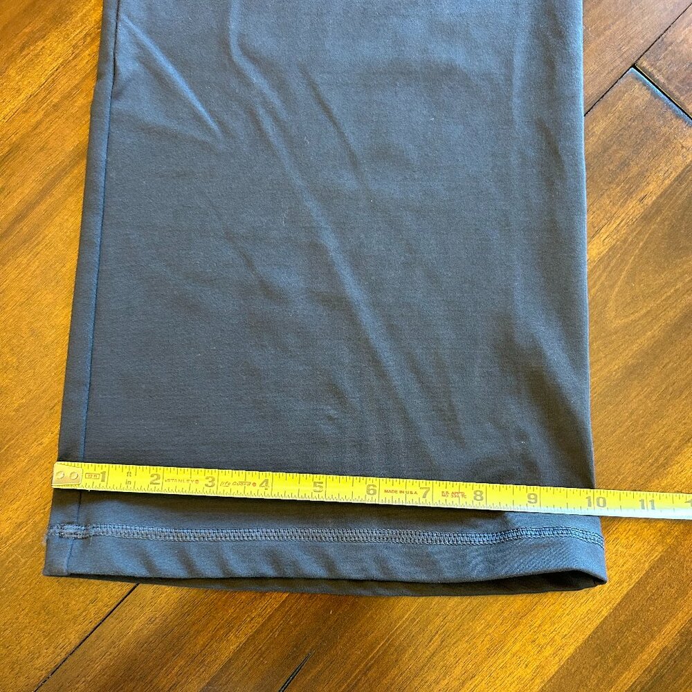VSX Black Bootcut Flare Pants with Gray & White Waistband - Picture 11 of 11